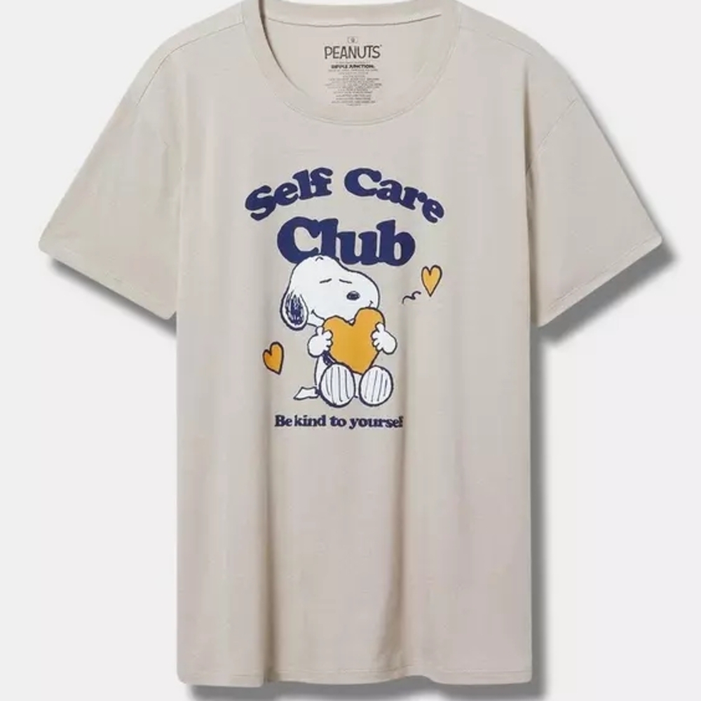 Torrid Cream Relaxed Snoopy Tee